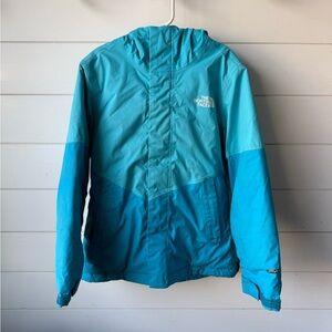 The North Face Teal Girls Ski Jacket Size Small (7/8)